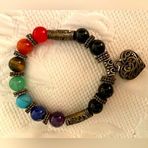 Beaded heart bracelet ♥️